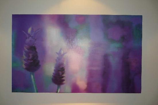550x366 Bizarre Purple Painting In My Room - Purple Painting