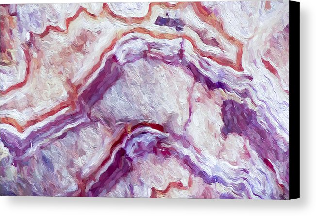 651x445 Abstract Purple Geode Inspired Painting Canvas Print Canvas Art - Purple Painting Canvas