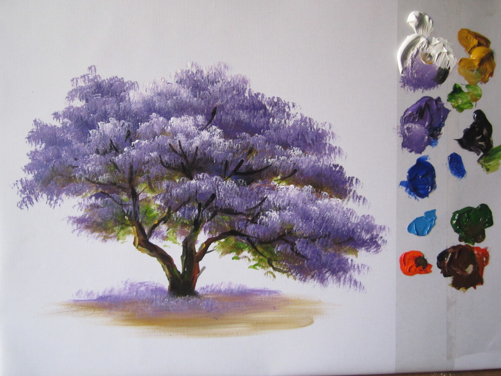 Purple Painting On Trees at Explore collection of