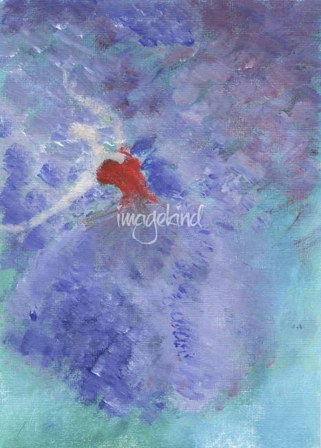 466x650 Purple Rain ,dance Abstract Painting By Marie L. By Marie Loh - Purple Rain Painting