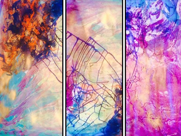 770x578 Saatchi Art Purple Rain Painting By Anu Vittal - Purple Rain Painting