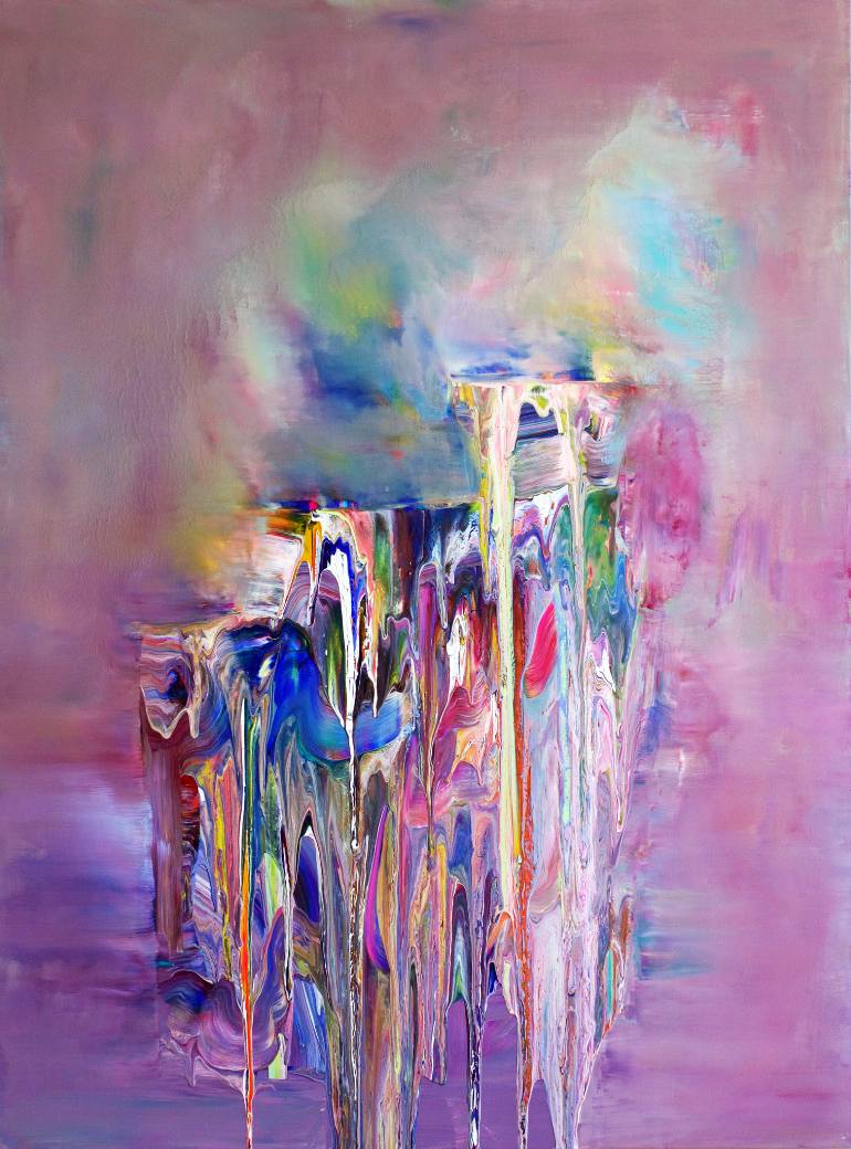 770x1040 Saatchi Art Purple Rain Painting By Erin Jade - Purple Rain Painting