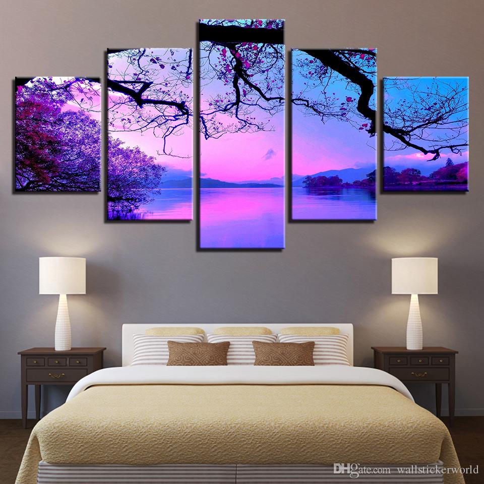 Purple Sunset Painting at PaintingValley.com | Explore collection of ...