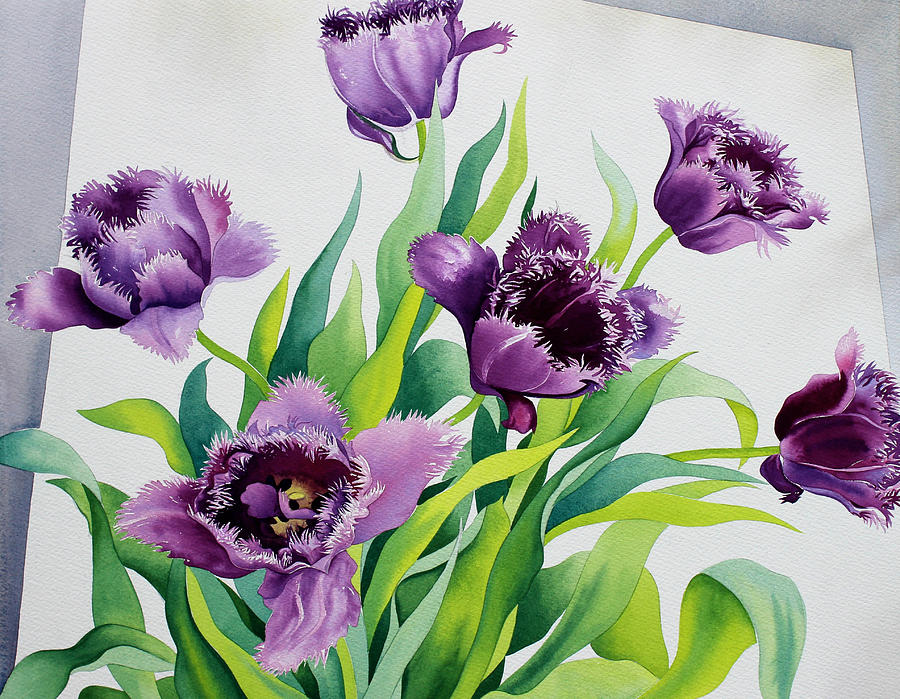 Purple Tulip Painting at Explore collection of