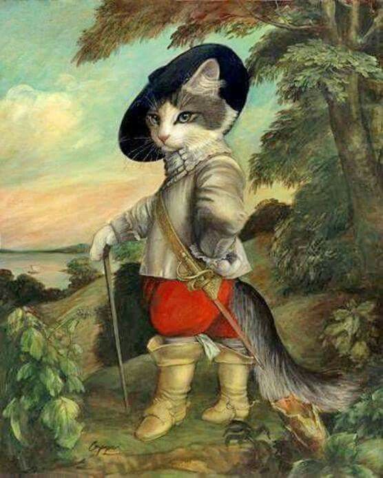 556x694 Puss'N'Boots Research Illustrations, Fairy - Puss In Boots Painting