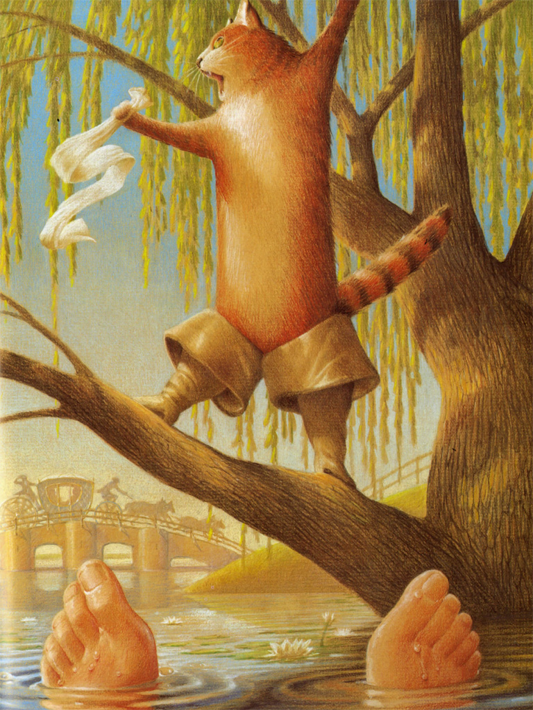 768x1024 Puss In Boots Charles Perrault Macmillan - Puss In Boots Painting