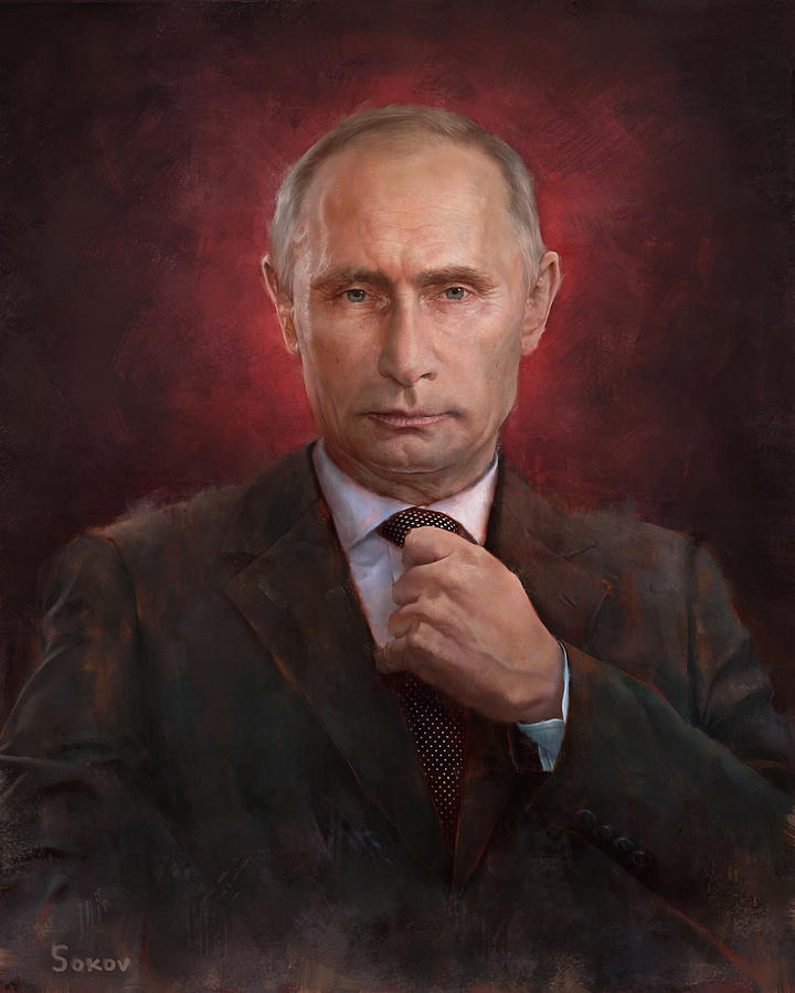 720x900 Putin Time Man Of The Year Cover Painting By Pavel Sokov - Putin Painting