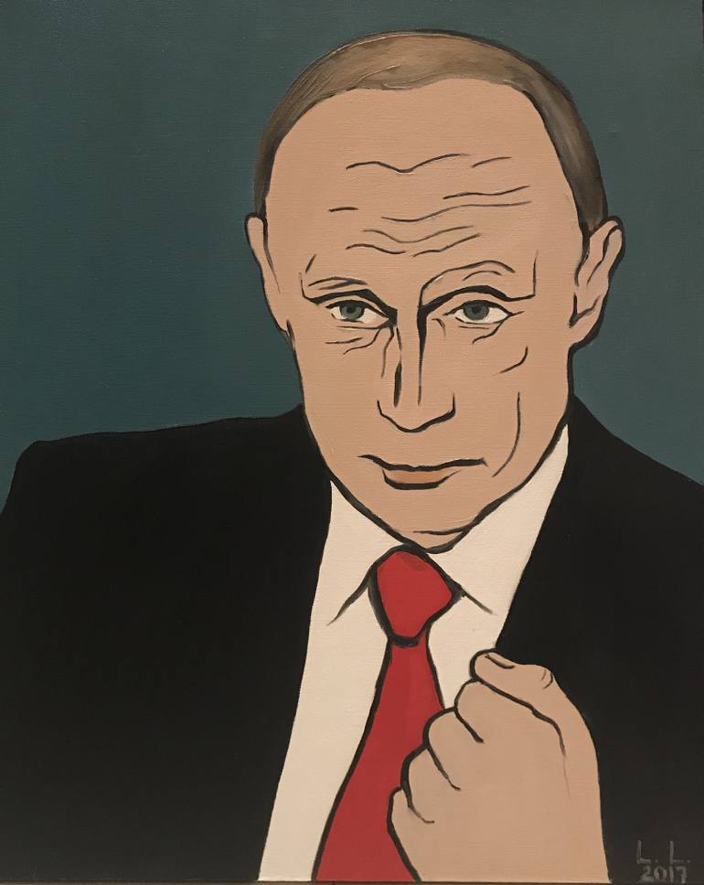 770x968 Saatchi Art Vladimir Putin Painting By Lidia Maletina - Putin Painting