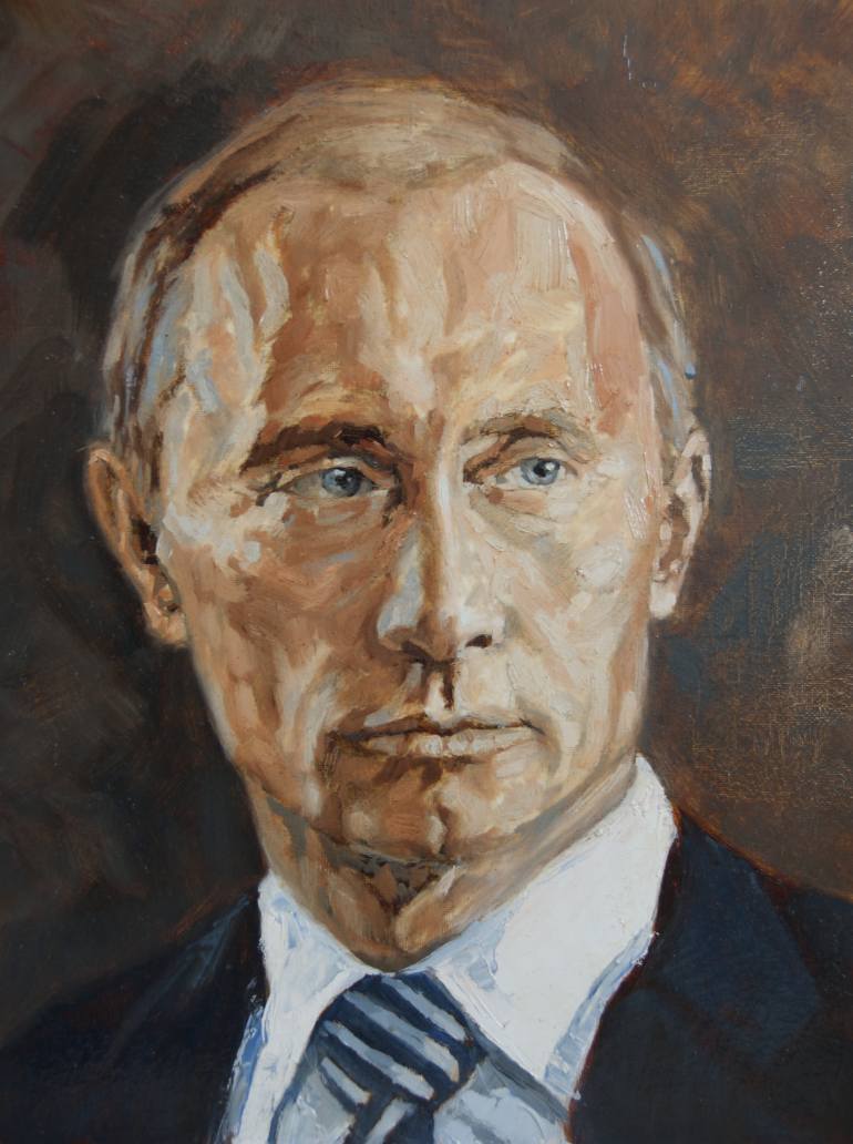 770x1032 Saatchi Art Vladimir Putin Painting By Kalin Modev - Putin Painting
