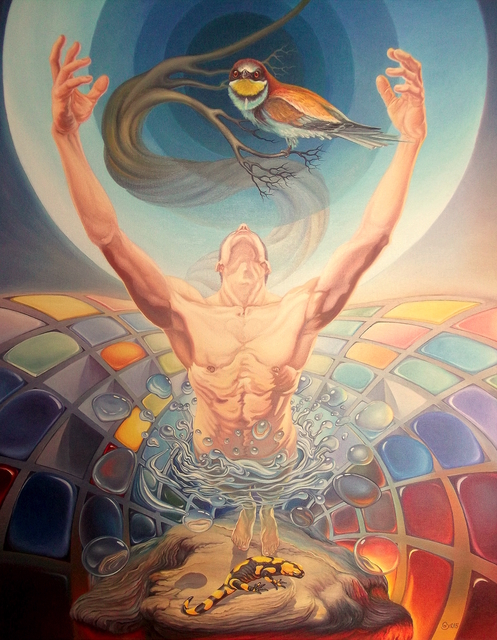 497x640 Gyuri Lohmuller Artwork Antientropic Puzzle Of Original - Puzzle Painting