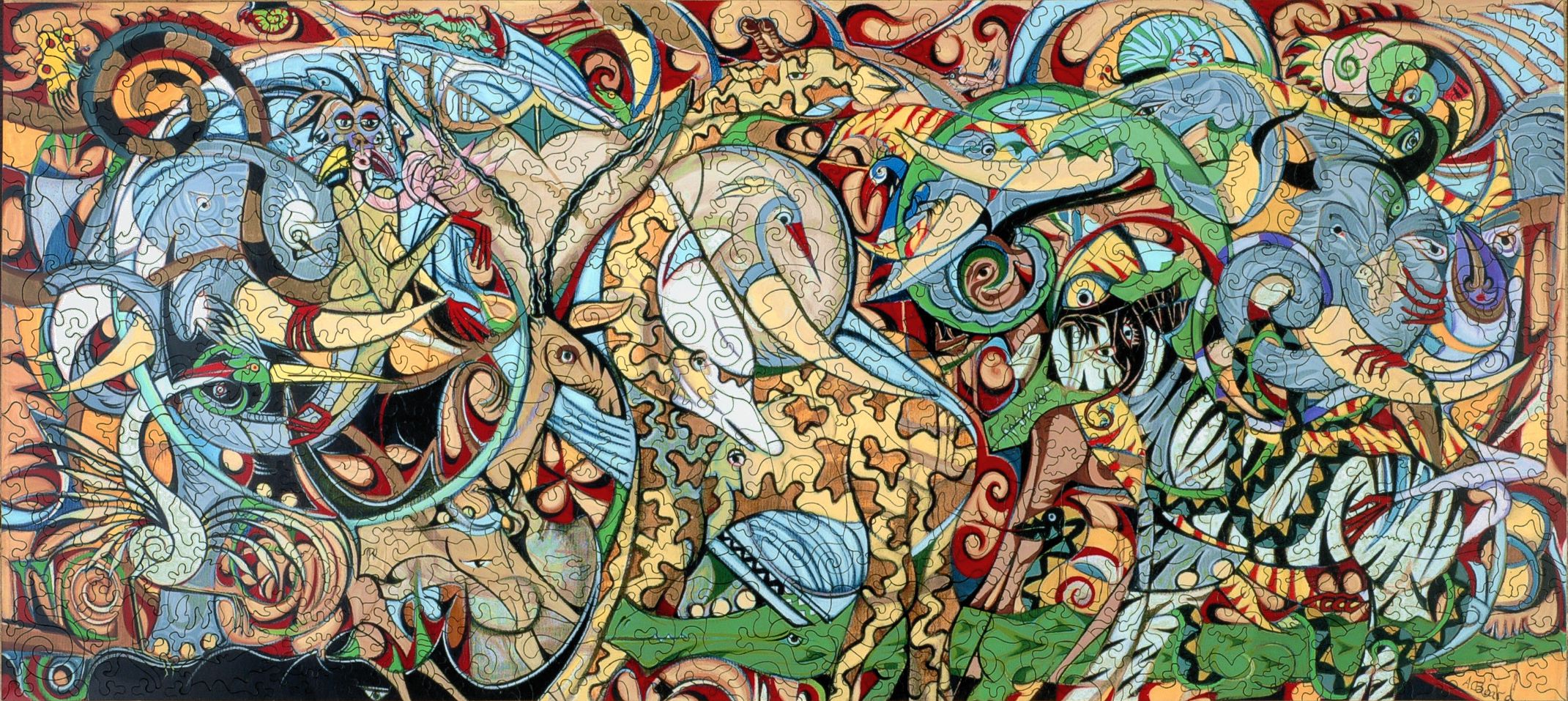 2141x957 The Painting Of Life - Puzzle Painting