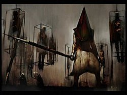 250x187 Pyramid Head - Pyramid Head Painting