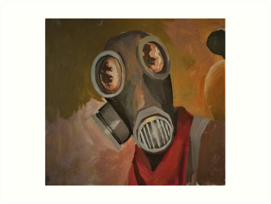 549x413 Tf2 Pyro Art Prints By Bkrupkin Redbubble - Pyro Painting