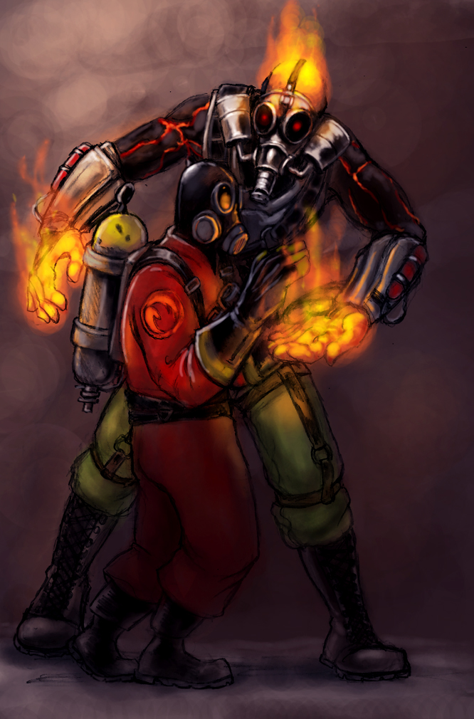 666x1010 Brand Meets The Pyro By Furball891 - Pyro Painting