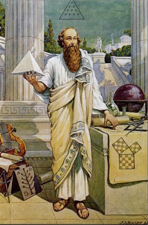 300x454 Pythagoras And Early Pythagoreanism Red Zambala - Pythagoras Painting
