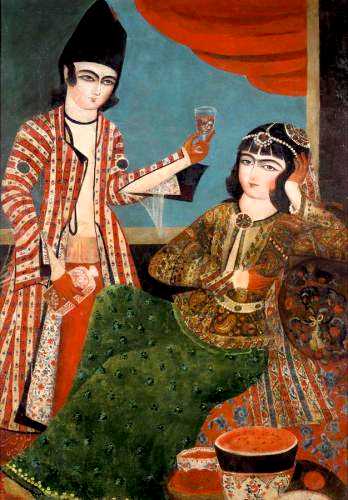 348x500 Safavid, Zand, And Qajar Paintings The History Of Graphic Design - Qajar Painting