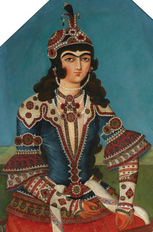 496x750 Qajar Women Painting - Qajar Painting
