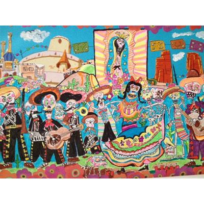 400x400 Qc Campus Art - Quad Painting