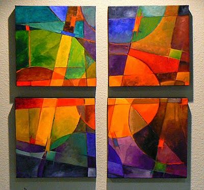 400x374 Carol Nelson Fine Art Blog Abstract Oil Painting Color Quad By - Quad Painting