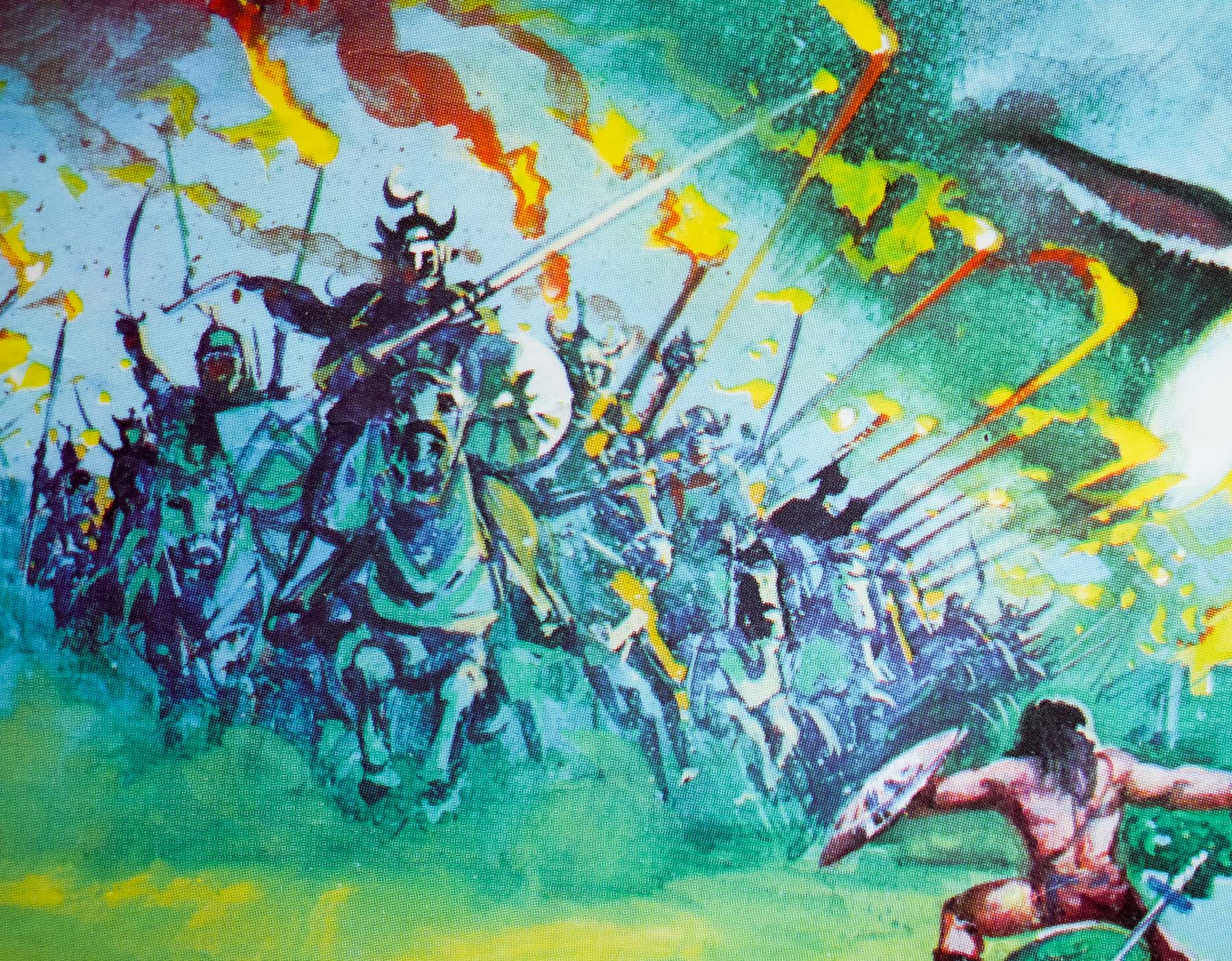 1800x1403 The Sword And The Sorcerer Quad Uk - Quad Painting