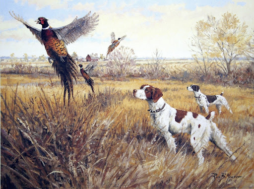 Quail Hunting Painting at PaintingValley.com | Explore collection of ...