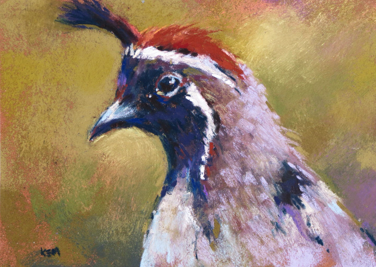 1444x1027 Painting My World Vortexes And Birds Another Day In Sedona - Quail Painting