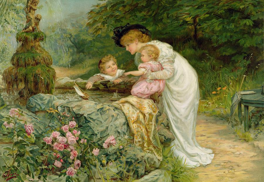 900x623 The Coming Nelson Painting By Frederick Morgan - Quaint Painting