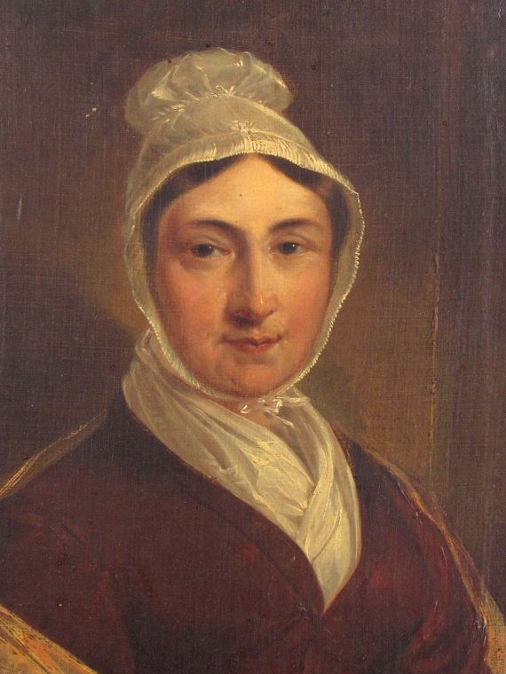 570x760 Painting Of A Quaker Woman - Quaker Painting