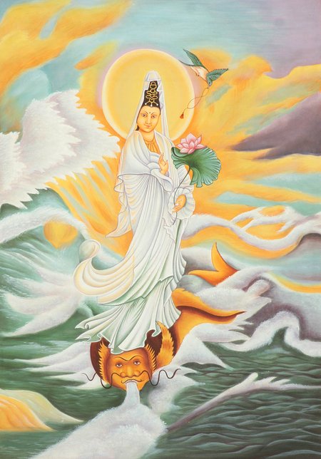 Quan Yin Painting at PaintingValley.com | Explore collection of Quan ...