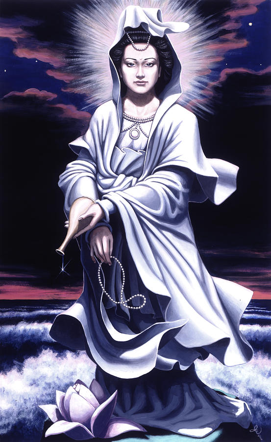 553x900 Quan Yin Painting By Jonathan Weber - Quan Yin Painting
