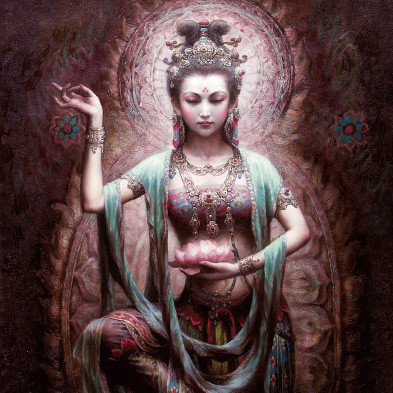393x393 Wisdom Of Kuan Yin - Quan Yin Painting