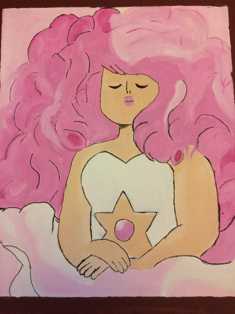 768x1024 Rose Quartz Painting! Steven Universe Amino - Quartz Painting