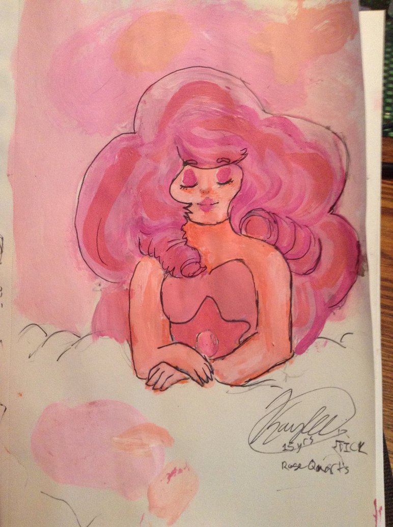 772x1034 Rose Quartz Painting By Ticksbigclock - Quartz Painting