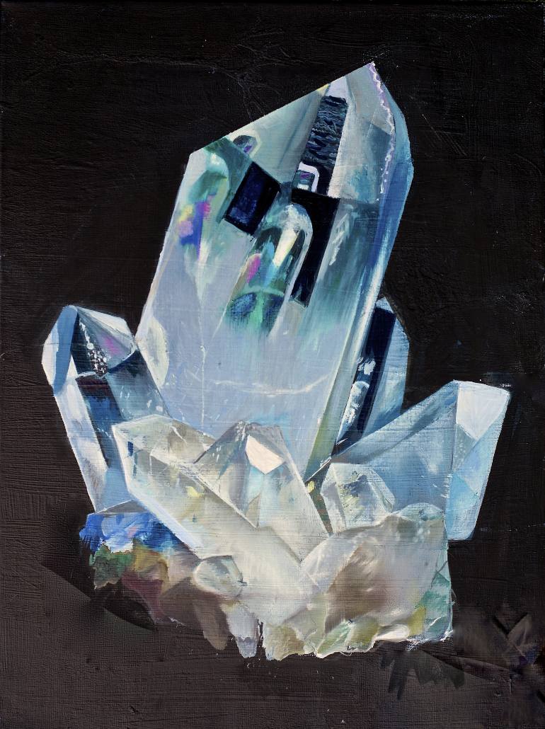 770x1030 Saatchi Art Quartz Crystal Painting By Daisy Clarke - Quartz Painting