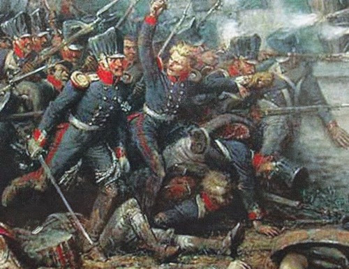 500x386 Battlefields And Warriors Commands And Colors - Quatre Bras Painting