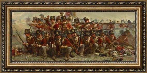 570x283 Elizabeth Thompson The 28th Regiment - Quatre Bras Painting