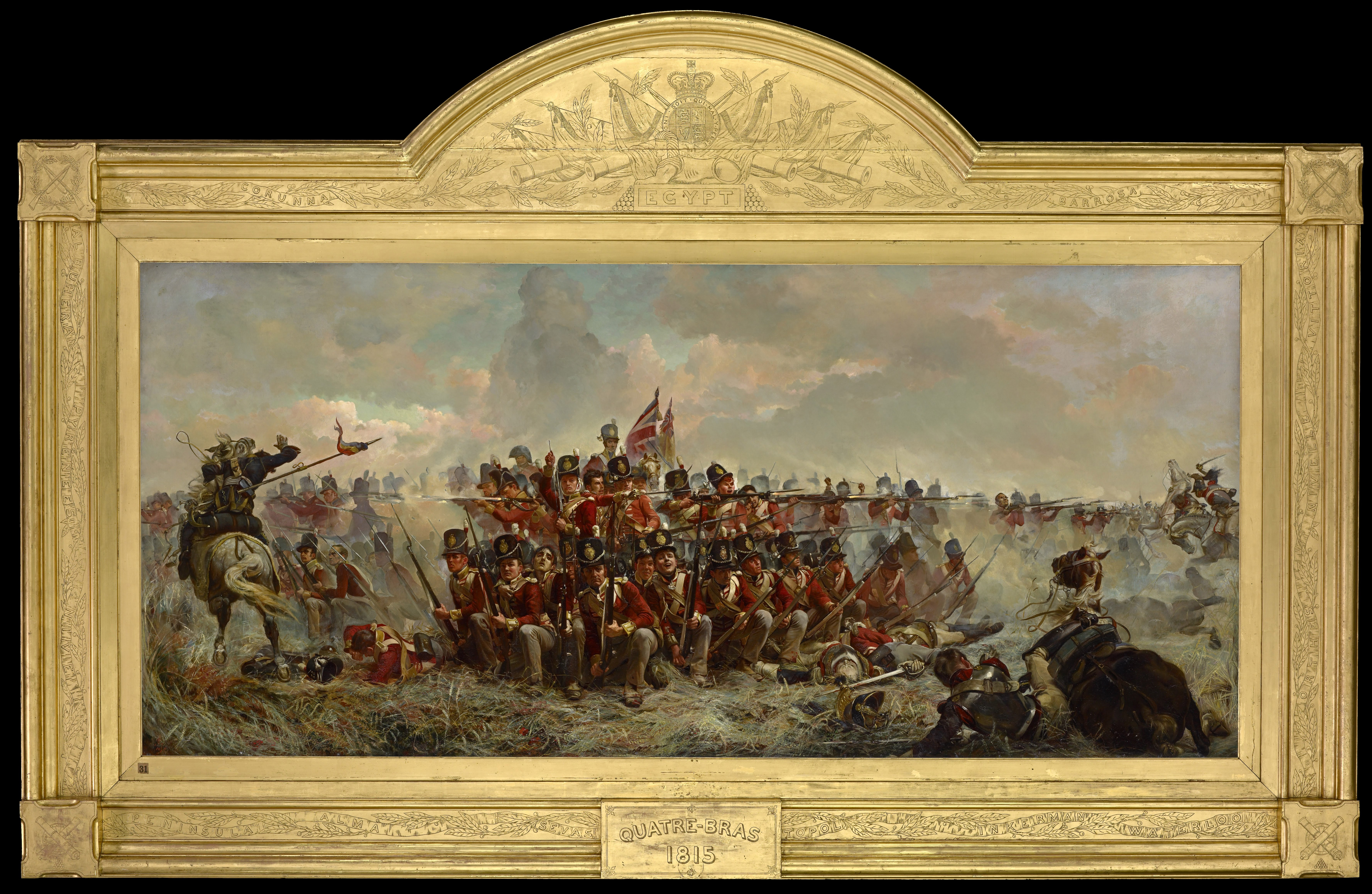 7111x4633 28th Regiment - Quatre Bras Painting