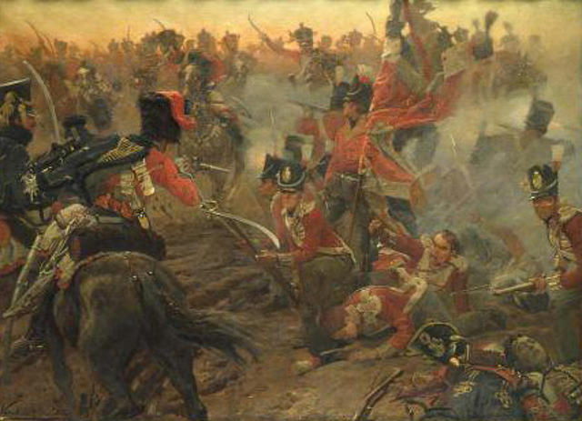 640x463 Quatre Bras Painting By Vereker Hamilton - Quatre Bras Painting