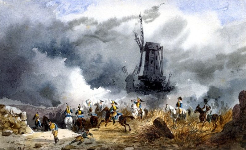 798x486 Regency History In The Shadow Of The Battle Of Waterloo - Quatre Bras Painting