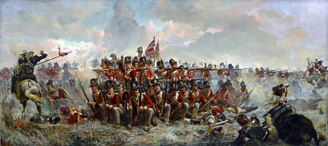 1115x498 28th Regiment - Quatre Bras Painting