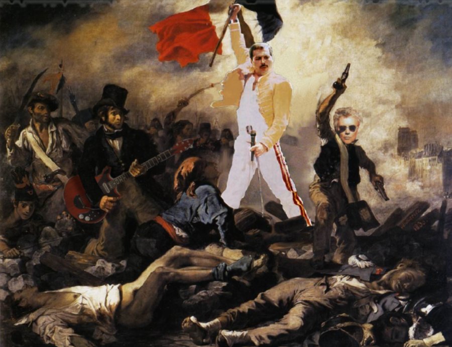 900x691 Queen Band By Purplecurrant - Queen Band Painting