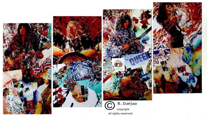 856x490 25th Queen Fan Convention Batbileg Darjaa - Queen Band Painting