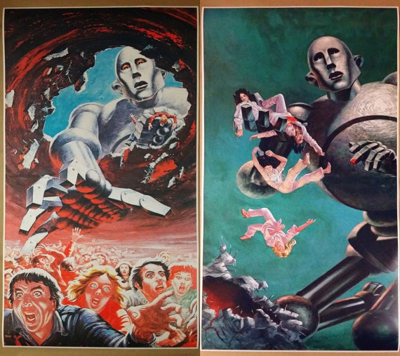 570x507 Two Pack Queen News Of The World Giant Tall Two 42x - Queen Band Painting