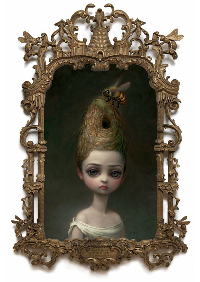 640x900 Queen Bee, Painting Of A Lady With A Beehive Hairdo By Mark Ryden - Queen Bee Painting