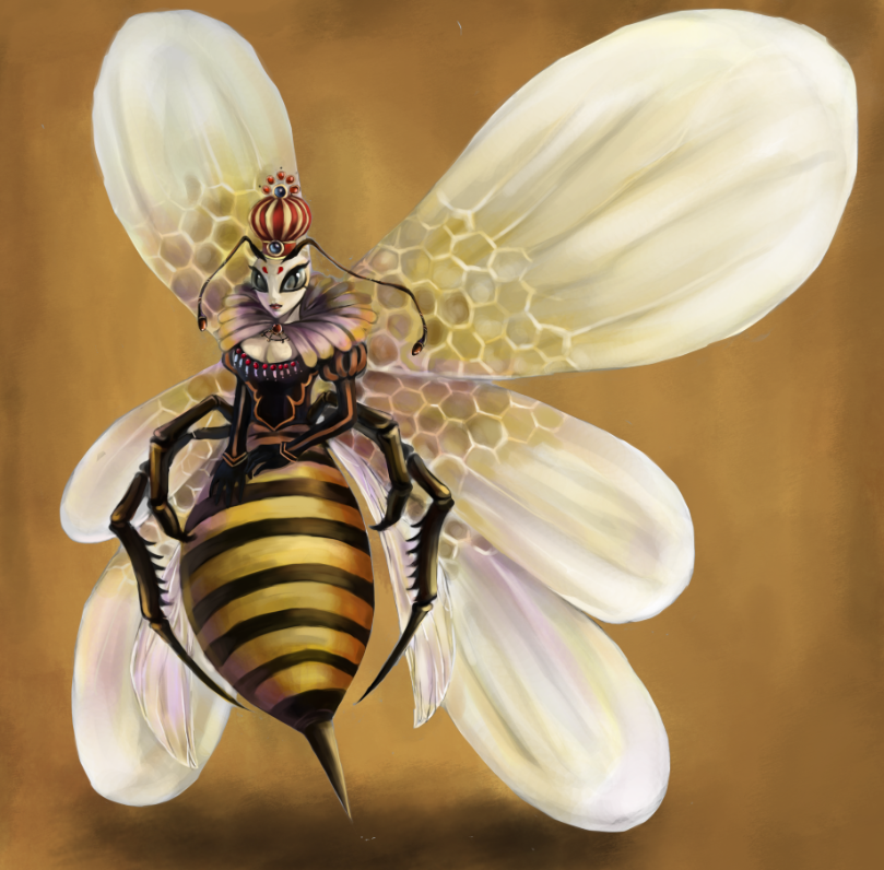 809x796 Queen Bee Painting - Queen Bee Painting