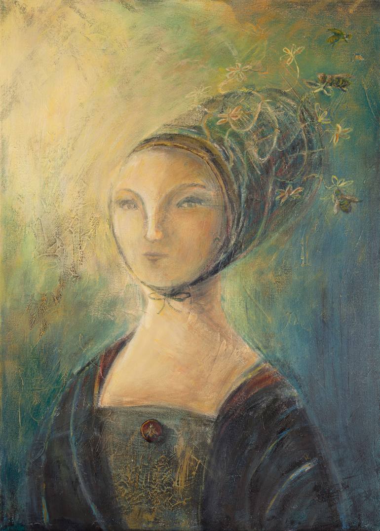 770x1077 Saatchi Art Queen Bee Painting By Nikolina Petolas - Queen Bee Painting