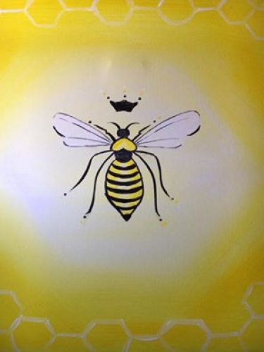 375x500 Learn To Paint Queen Bee - Queen Bee Painting