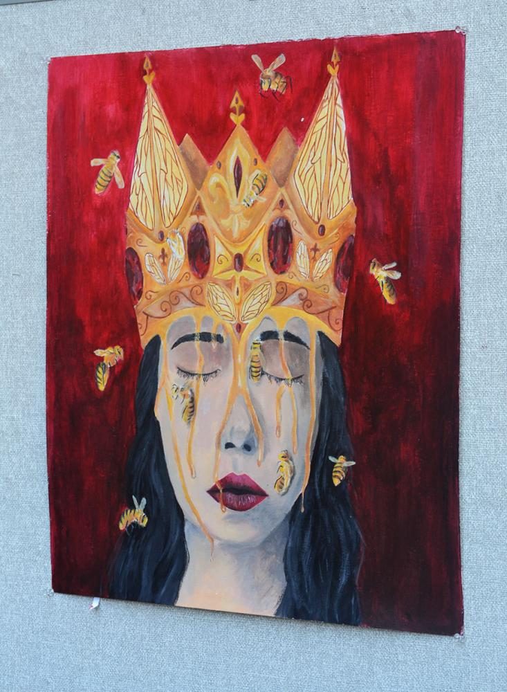 733x1000 An Artist Faces Her Fears Through Painting The Tribal Times - Queen Crown Painting
