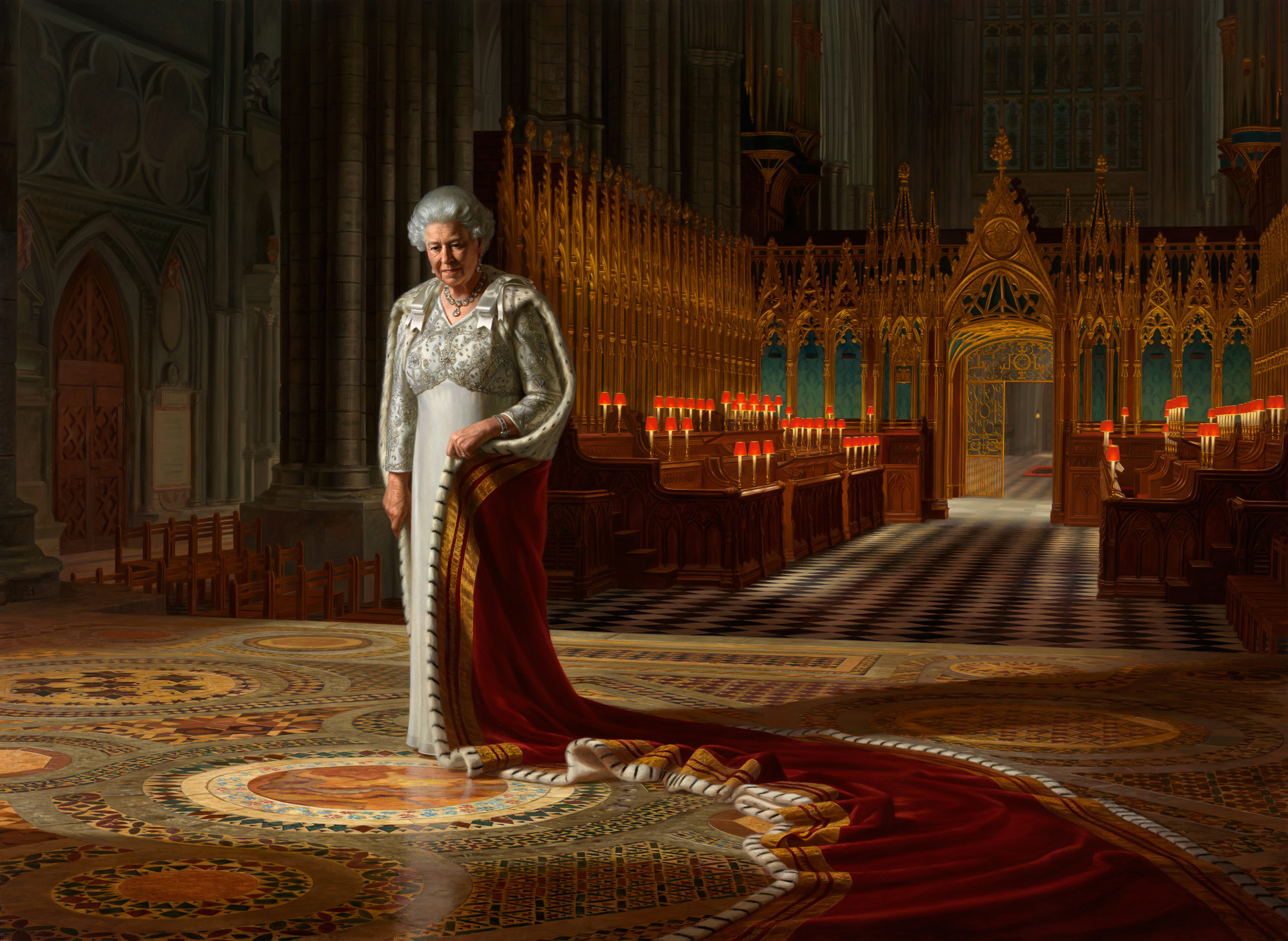 2400x1754 An Audience For The Queen, National Portrait Gallery - Queen Elizabeth Ii Painting