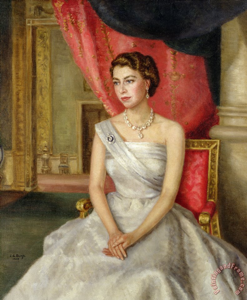 791x960 Lydia De Burgh Queen Elizabeth Ii Painting - Queen Elizabeth Ii Painting